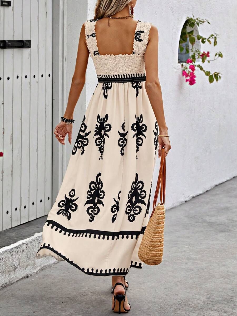 Lola | Soft Apricot Sleeveless Maxi Dress