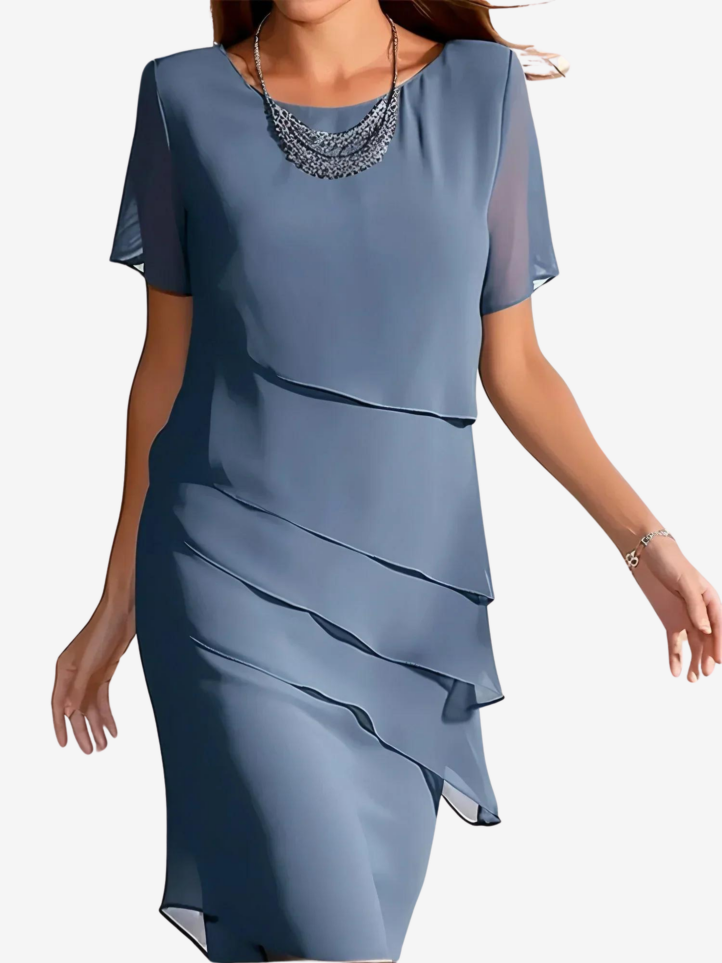 Mona™ - Elegant Dress with Tummy Coverage