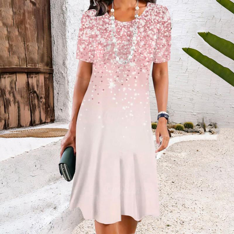 Elegant Dress with Gradient