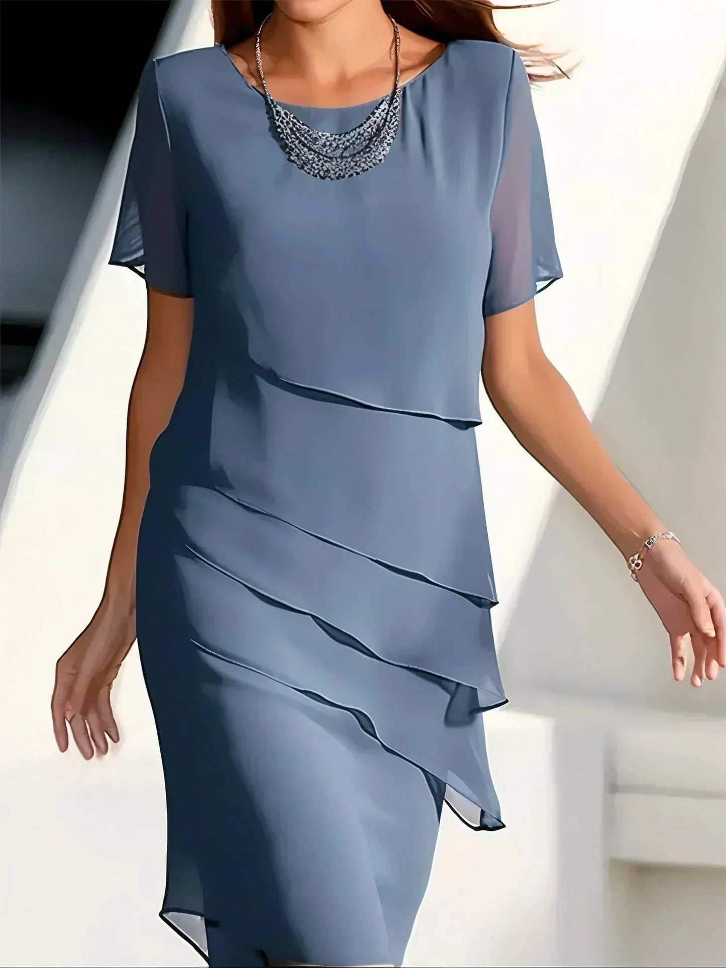 Mona™ - Elegant Dress with Tummy Coverage