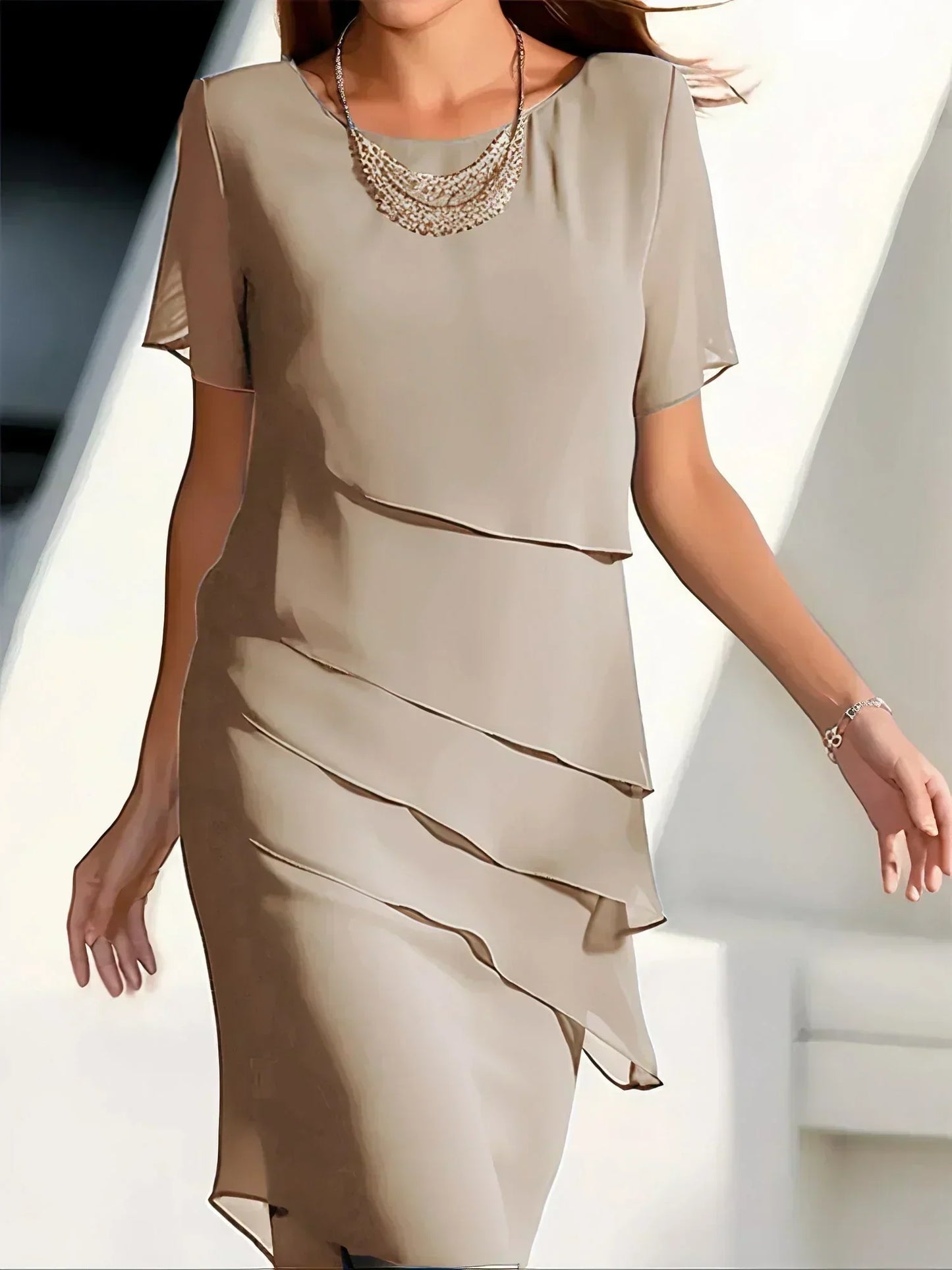 Mona™ - Elegant Dress with Tummy Coverage