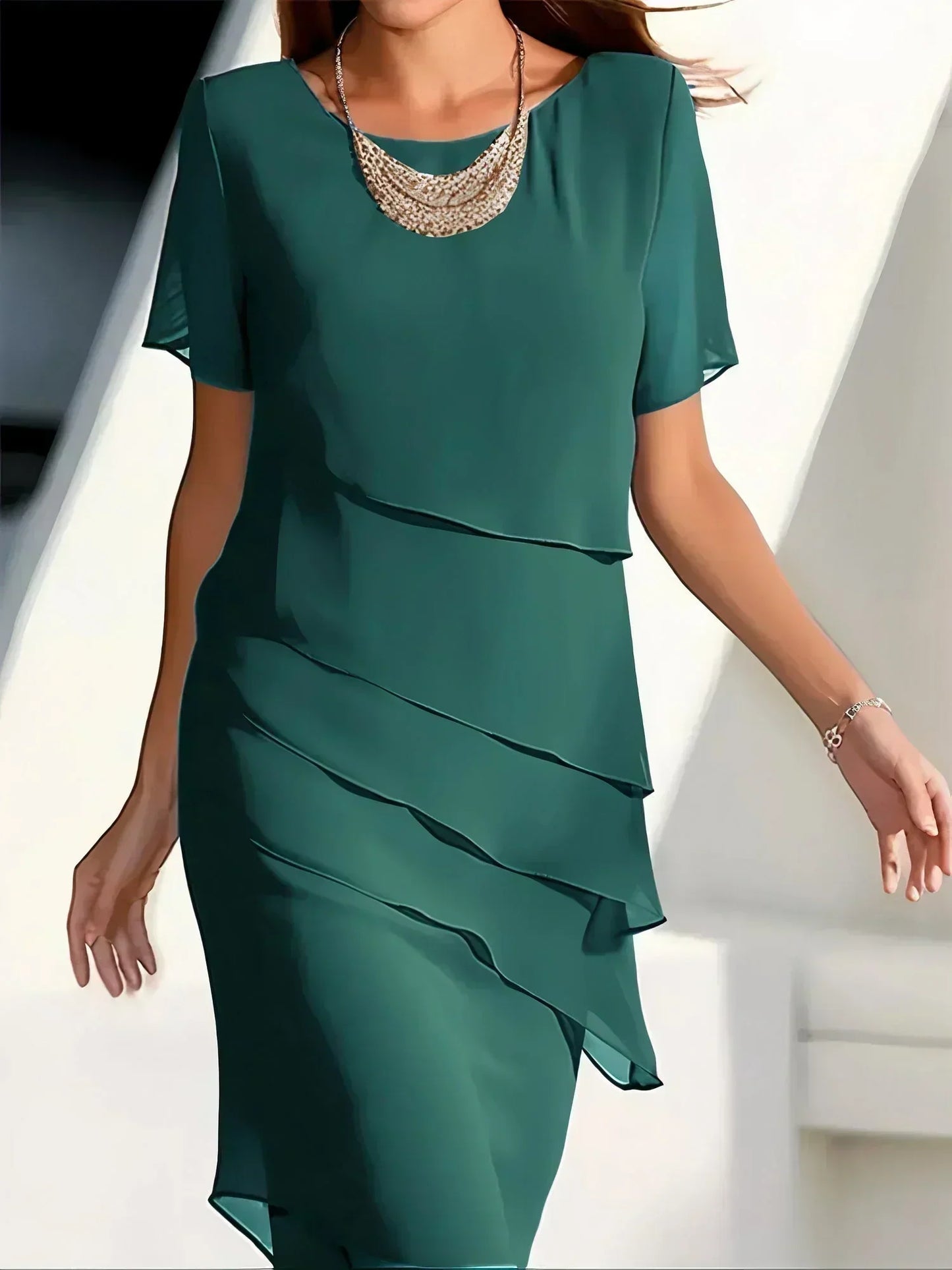 Mona™ - Elegant Dress with Tummy Coverage
