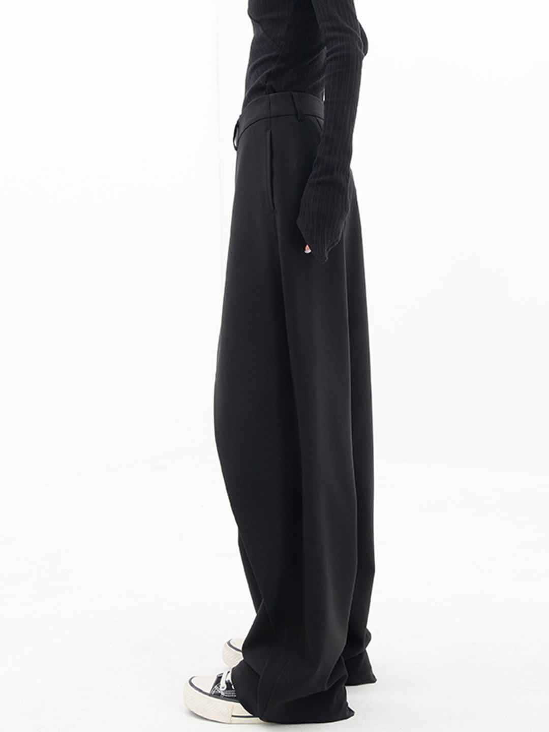 Clara | Relaxed Fit Trousers Crafted from Luxe Fabric