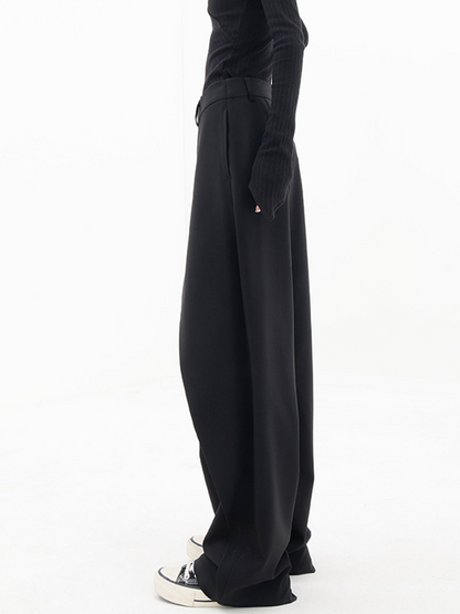 Clara | Relaxed Fit Trousers Crafted from Luxe Fabric
