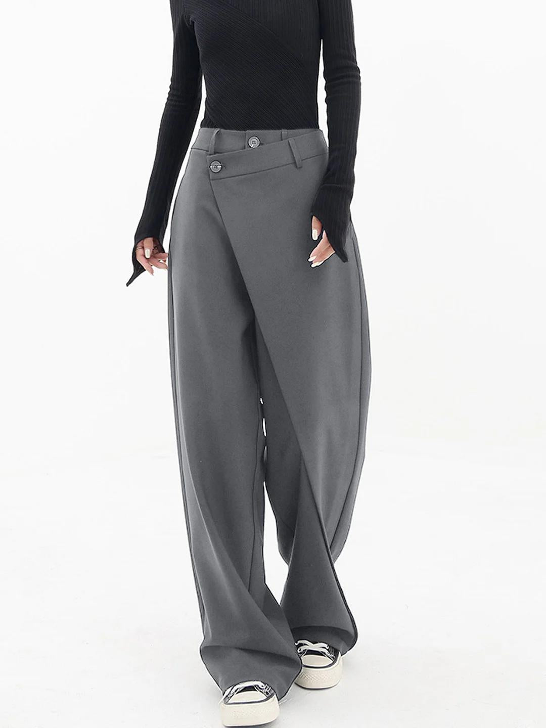 Clara | Relaxed Fit Trousers Crafted from Luxe Fabric