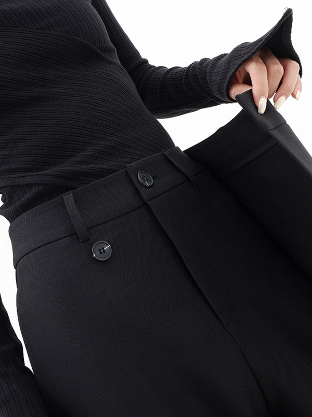 Clara | Relaxed Fit Trousers Crafted from Luxe Fabric