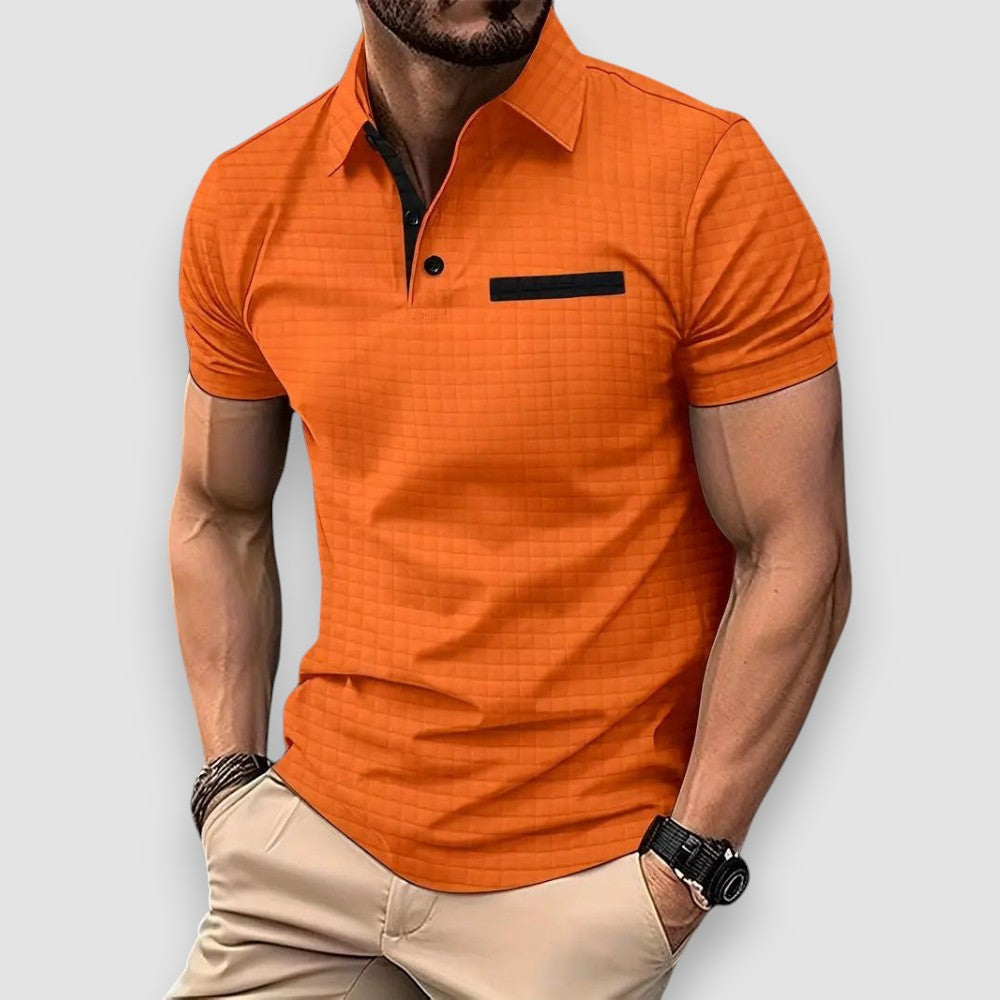 Lumier | Patterned Polo Shirt