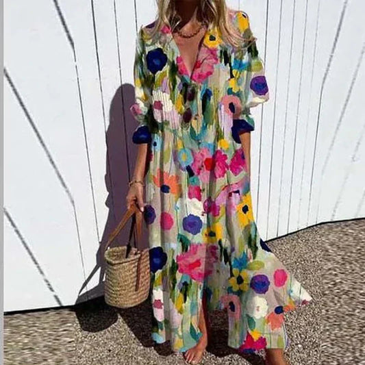 Trishia™ Vibrant Bloom Dress